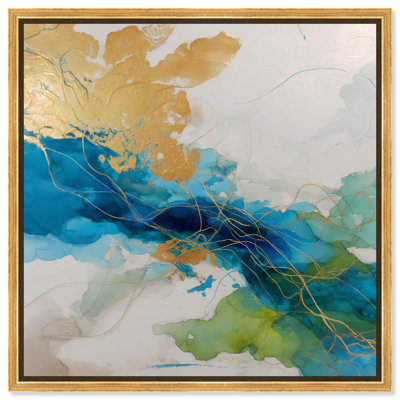 "Alconia II", art mural abstrait sur toile par 