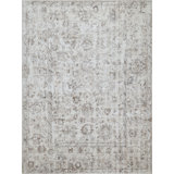 Dorchester Rectangle Oriental Hand Loomed Bamboo Slat/Seagrass/Wool Area Rug in Beige/Brown