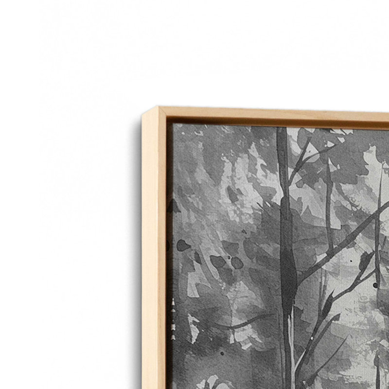 Ensemble de 3 impressions sur toile Forest Enclave, H 12,75 po x l 26,25 po x P 1,75 po, Cadre américain en érable flottant