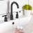 8 In Faucet for Sink 3 Hole , Brushed Gold Widespread Sink Faucet,with Stainless Steel Pop-up Drai-98930972