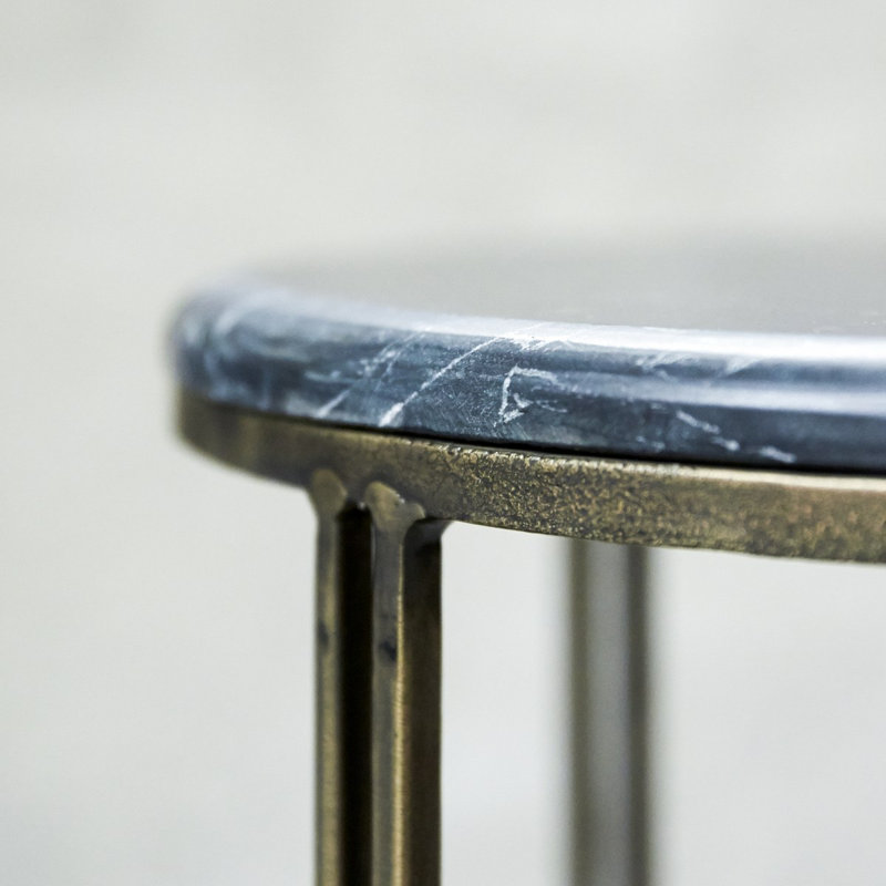 Simëon 41cm W Genuine Marble Bedside Table