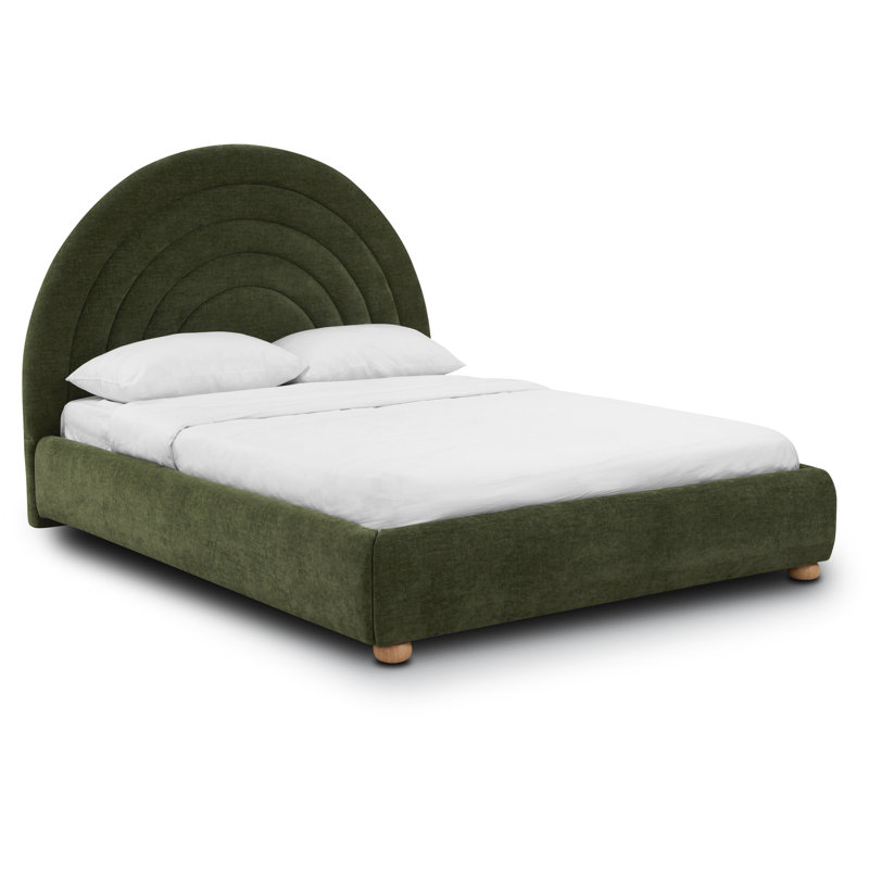 Lit grand en velours Juno