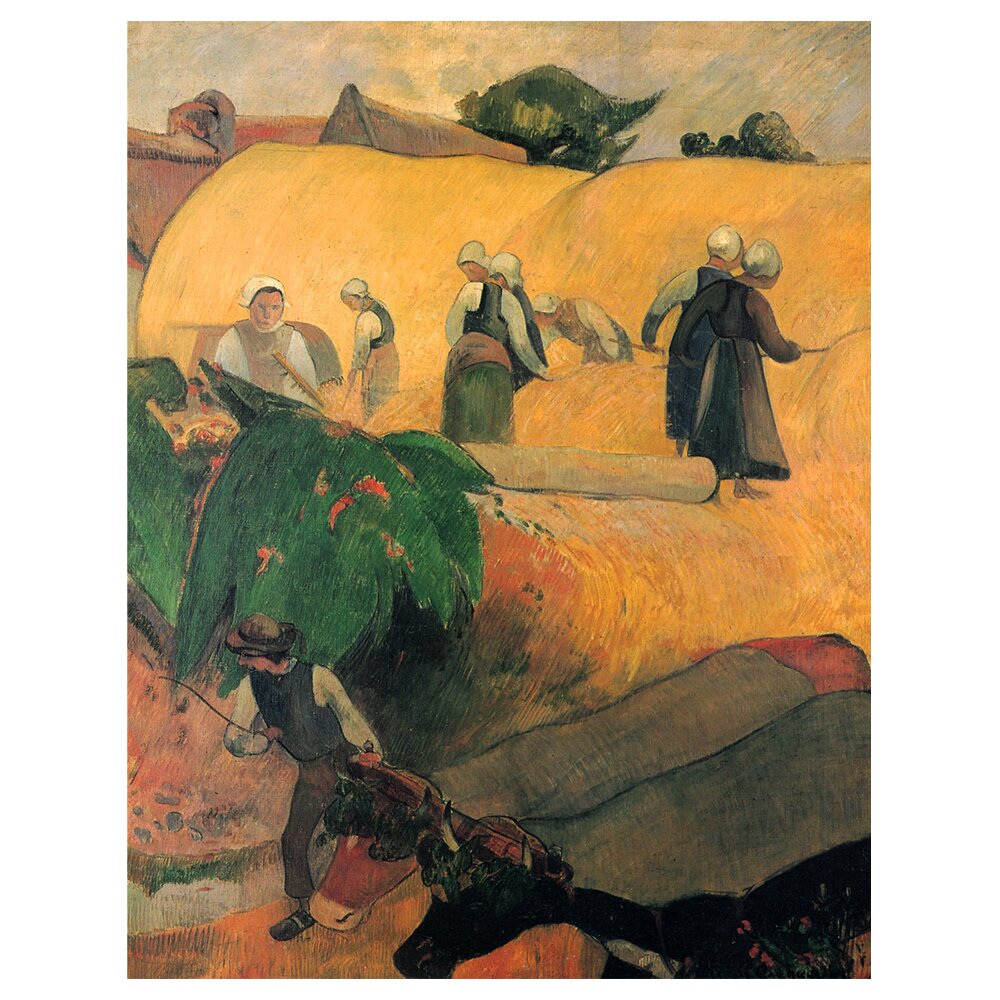 Leinwandbild Die Ernte von Paul Gauguin