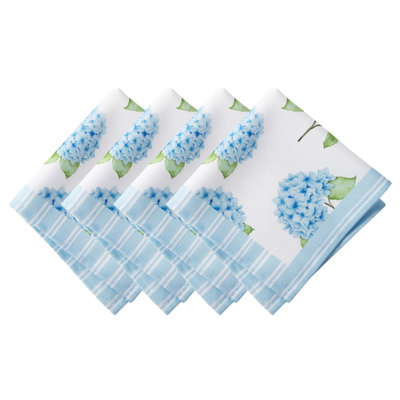 Farrand Hydrangea Garden Floral Cloth Napkins