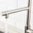 Commercial Use Kitchen Sink Faucet With Pull Down - Modern Brushed Nickel Single Handle Hot And Cold For