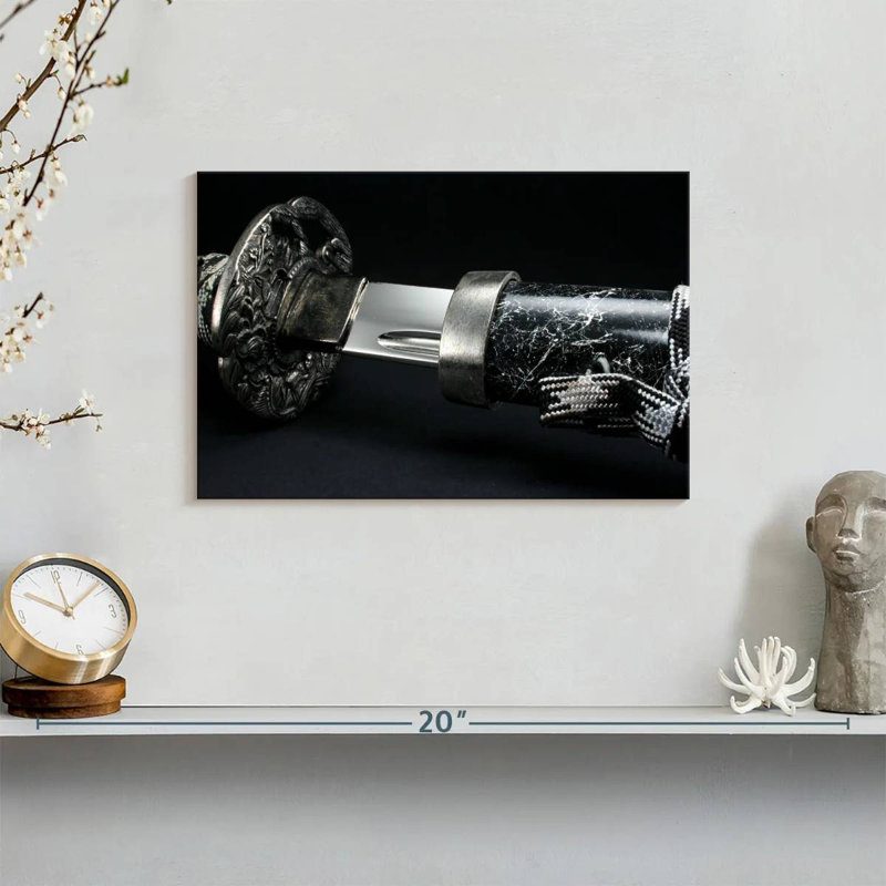 Mait Marble Katana Sword, 8" H x 12" W