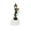 Accessoires de village de Noël - réverbère pile de bonhomme de neige