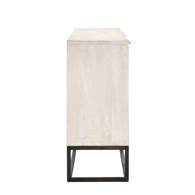 Flint 4Dr Sideboard White Wash