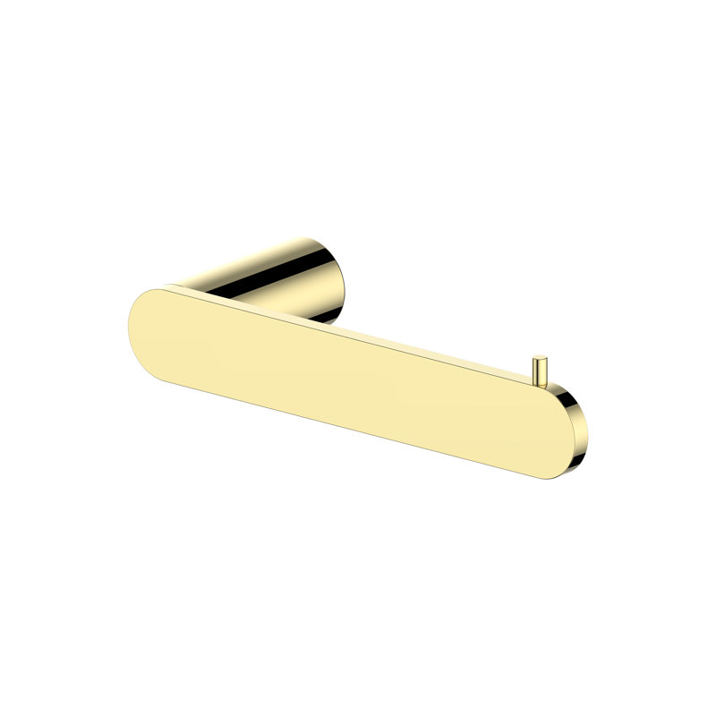 Wall Mount Toilet Paper Holder, Polished Gold