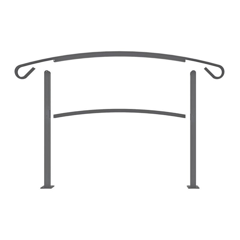 Aged Bronze 37.2" Metal Porch Handrail System
