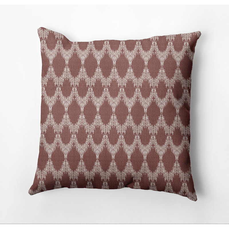 Housse de coussin carrée extérieure/insert, H 20 po x l 20 po, Marron
