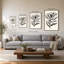 «Ink Flower I Cream» par Sara Zieve Miller - Impression sur toile