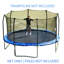 Filet de sécurité SkyBound pour trampoline, pour cadre rond de 15 pi, utilisant 8 poteaux courbés droits