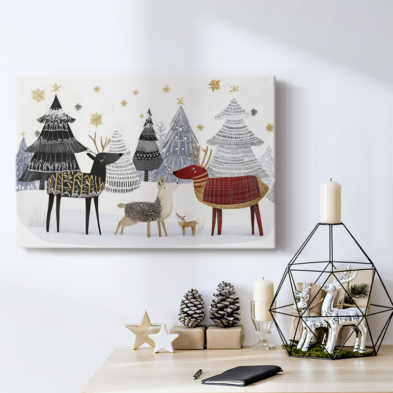 Christmas Holiday Arts - Toile tendue avec châssis XMA171318, H 18 po x l 27 po