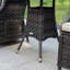 Ensemble bistro 3 pièces pour terrasse pour 2 personnes avec motif tissé-126660434-126660436