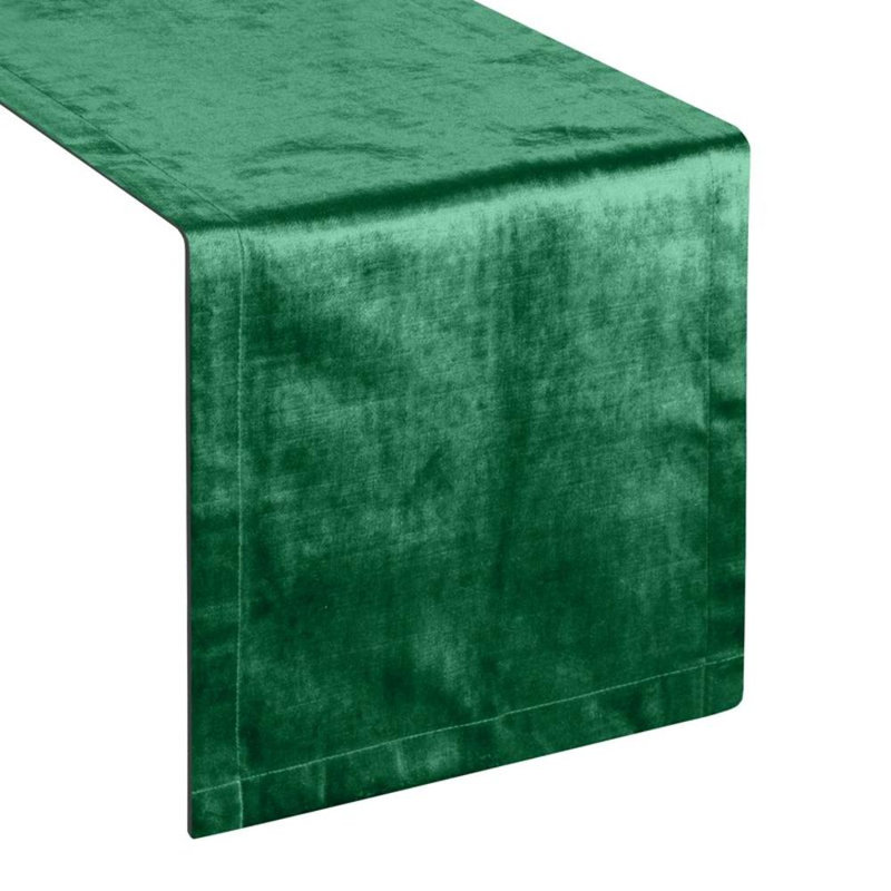 Solid Colour Table Runner, 35cm W x 180cm L, Dark Green