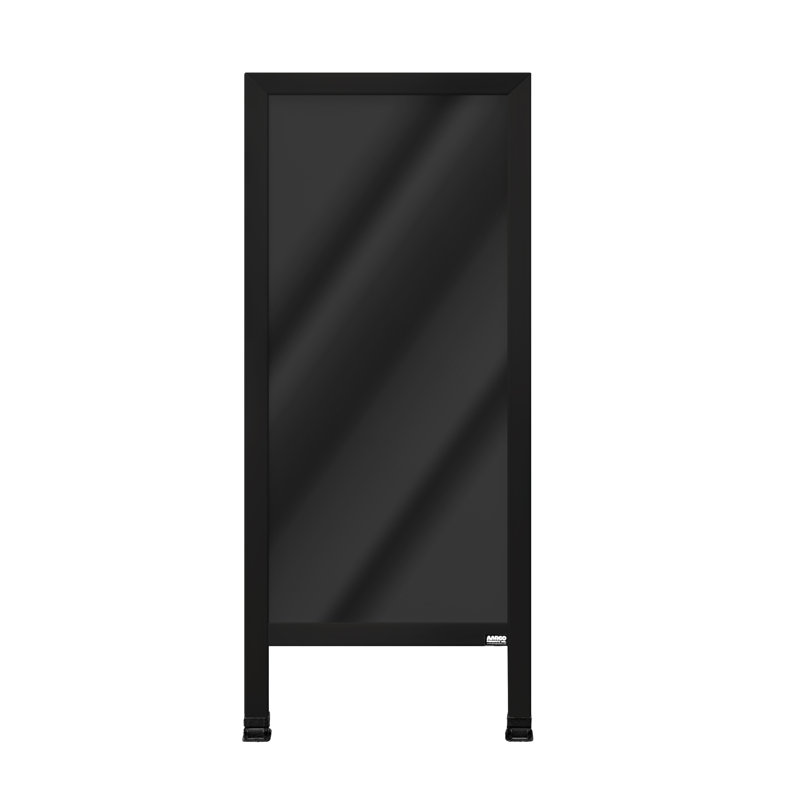 Tableau noir en position libre A-Frame Sidewalk, Thermolaquage noir, H 3 pi 6 po x l 1 pi 6 po