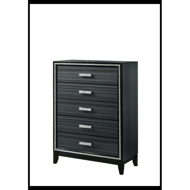 Commode d'appoint Jemir, Noir