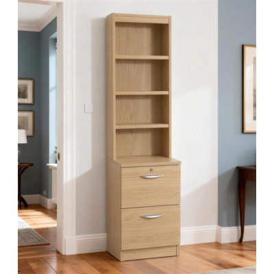 Cosmo 48 cm W 2 -Drawer Mobile Filing Cabinet