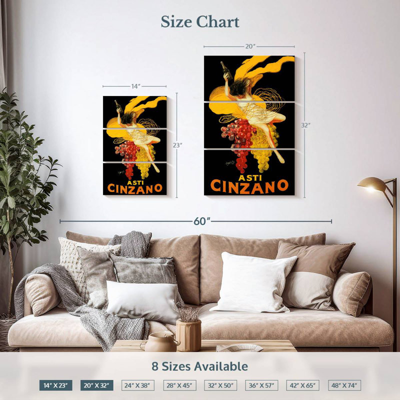 Yarlin Asti Cinzano, 32" H x 20" W