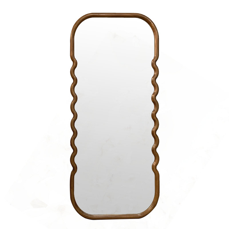 Oversized Wooden Floor Mirror