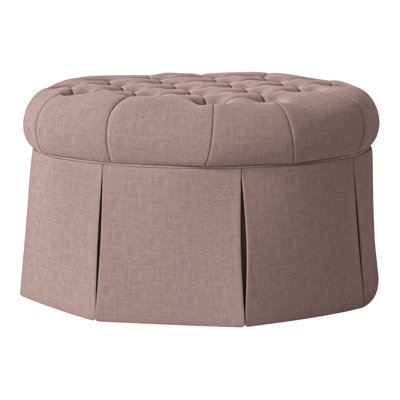 Alma 35" Tufted Round Cocktail Ottoman