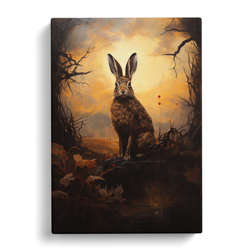 Hare Romanticism - No Frame Print, 60cm H x 40cm W x 3cm D