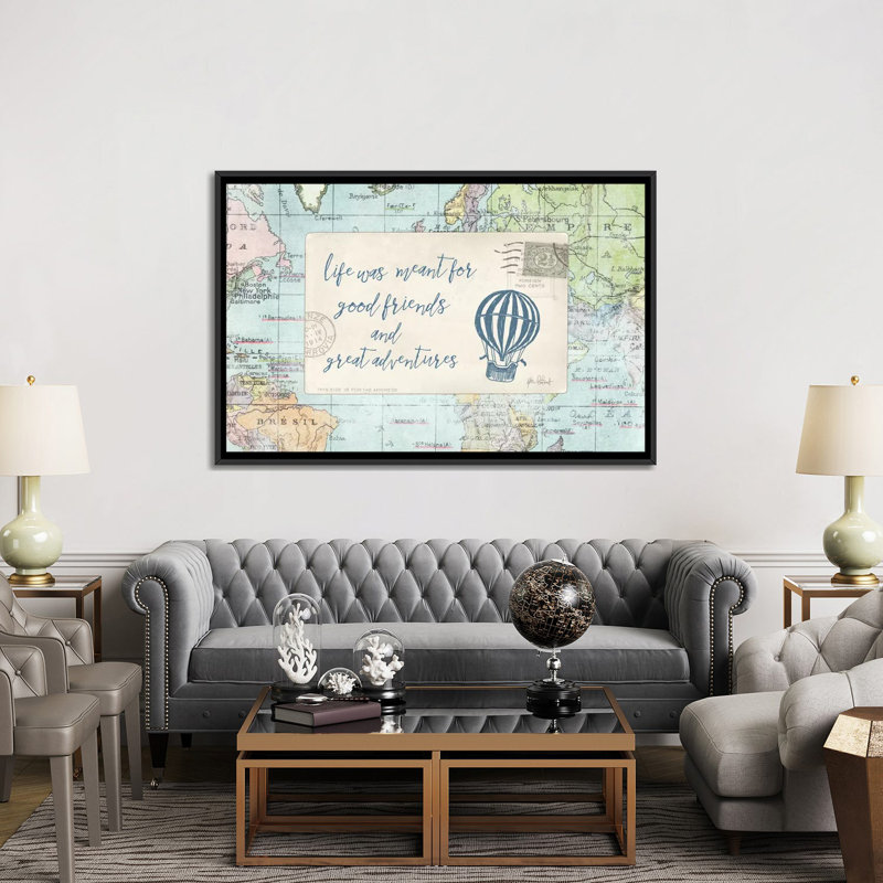« travel posts iii », impression sur toile, H 40 po x l 60 po x P 1,5 po, Toile tendue, Pas de tapis