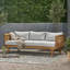 Ensemble de mobilier d'extérieur en bois pour patio-124920053