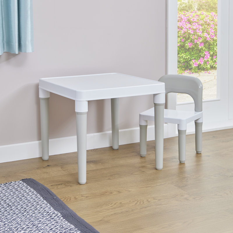 Rivka Kids 2 Piece Square Play Or Activity Table and Chair Set