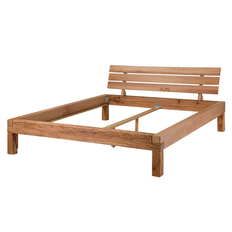 BALKENMÖBEL Solid Wood Bed, European Double (140 x 200cm)