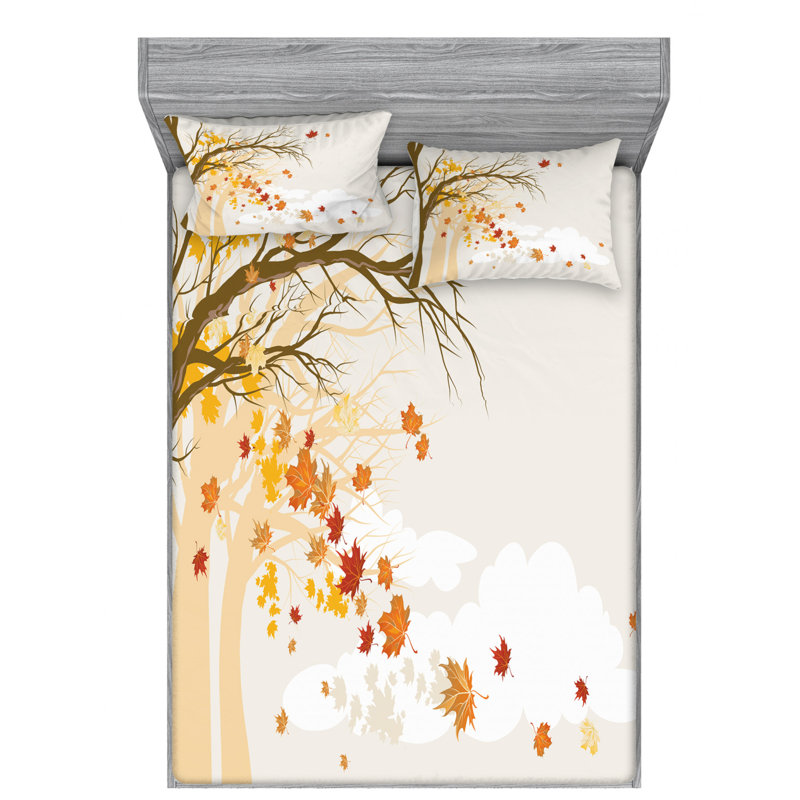 Microfiber Sheet Set, Queen Sheet Set with Fitted Sheet