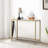 Keyiona 39.37'' Glass Top Console Table