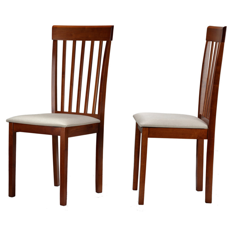 18.5'' H Upholstered Cherry Side Chair