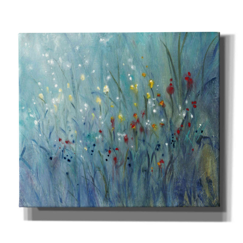 «Blue Vision I» par Tim O'toole, art mural sur toile, H 40 po x l 54 po x P 1,5 po