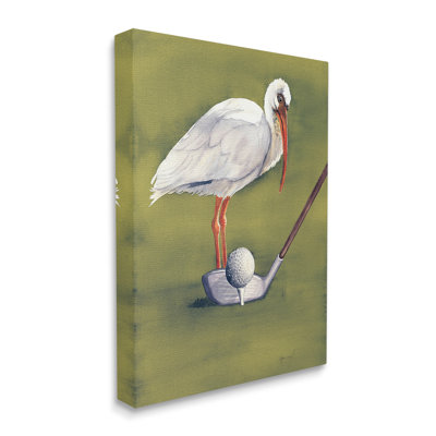 «Bird with Golf Club», art mural par Christine Reichow