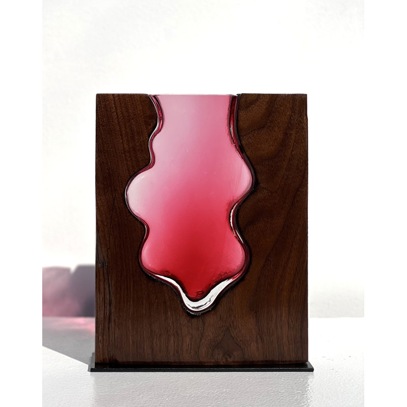 Butoves Handmade Wood Table Vase