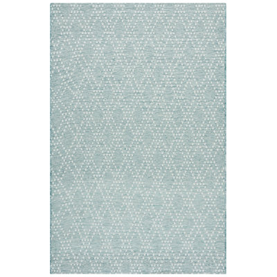 Nilteen 850 Polypropylene/Polyester Geometric Indoor/Outdoor Rug in Aqua/Beige