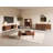 Corrigan Studio Mandea 63" American Walnut TV Stand Doors and Modern Cabinet for Large TVs Mid Century Modern