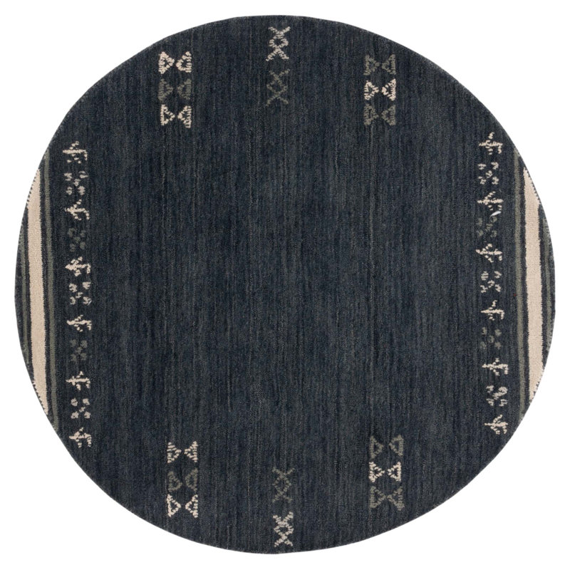 Santiago Hand-Loomed Wool Area Rug , Round 6'