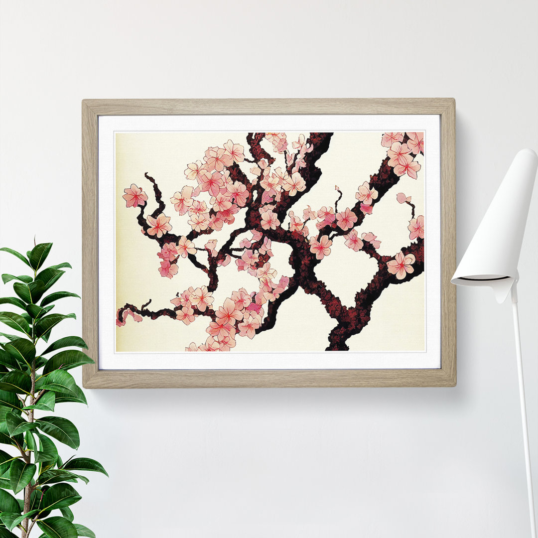 Inspirational Cherry Blossom Tree Flowers - Framed Print