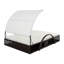 Lit de patio double pour patio avec table d'appoint cachée et accoudoirs arqués-94953468
