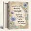 «Serenity Prayer» avec motif floral et rétro sur toile tendue sur toile-1318388136