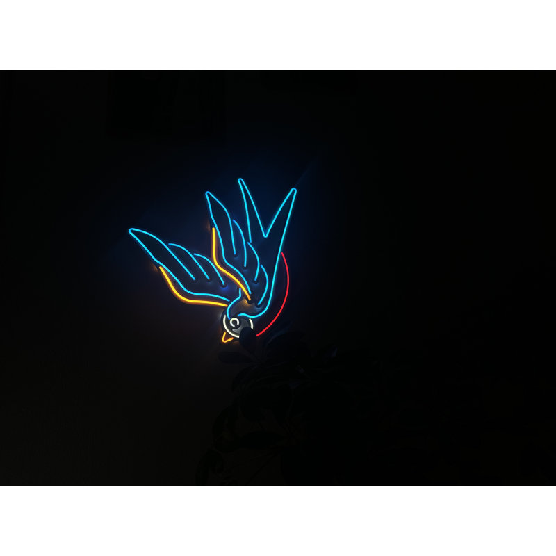 Enseigne au néon en métal Sparrow