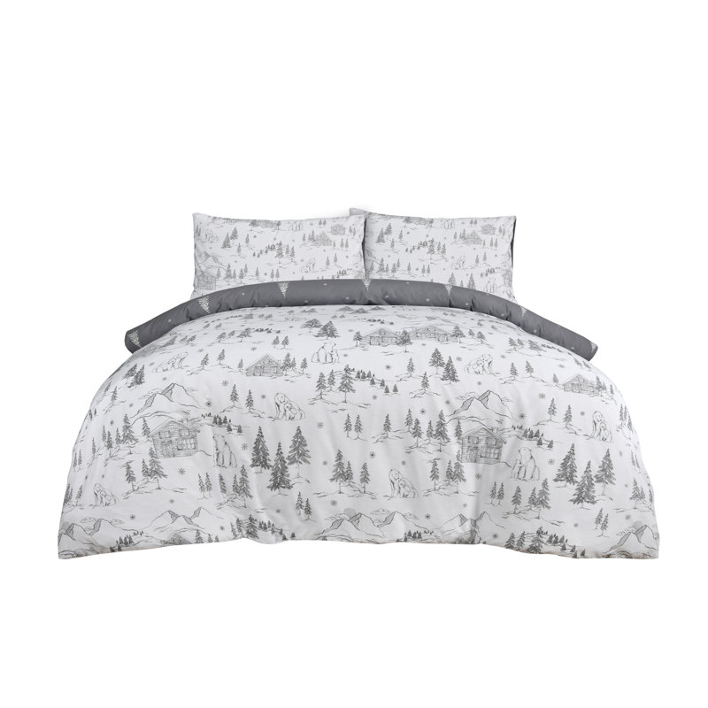 Natividad Polyester Floral Duvet Cover Set with Pillowcases, Single - 1 Standard Pillowcase