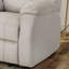 Fauteuil inclinable manuel en tissu de lin beige, dimensions 34,5 po x 39 po x 39 po