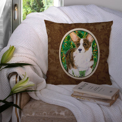 Corgi Indoor/Outdoor Throw Pillow