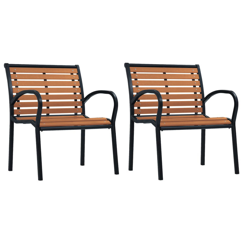 Chaise d'appoint empilable Braith, Brun