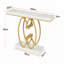Console de 55 po de long en faux marbre