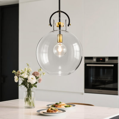 Luminaire suspendu sphère 1 lumière Dawson